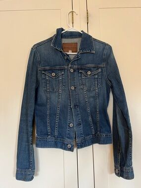 AG Adriano Goldschmied Blue Jean Jacket - “the Robyn” size M
